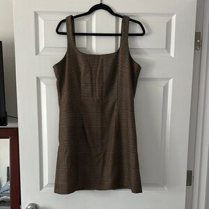Banana Republic Brown Sleeveless Mini Dress